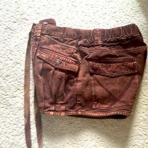 FREE PEOPLE WORN 0 times. Too big on me. Size M BROWN DENIM.